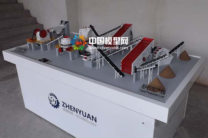 砂石生產(chǎn)線(xiàn)模型，碎石生產(chǎn)線(xiàn)模型