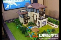 別墅模型主要突出環(huán)境觀，建筑按部就班即可