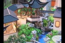 園林古建模型，天壇模型，木制古建模型