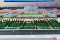 通過沙盤模型看京張高鐵線工程，預(yù)計2019年底建成通車